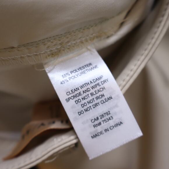 BAILEY/44 Vegan Leather Cargo Pant Ivory High Rise Cuffed Ankle Women's 4 - Picture 9 of 9